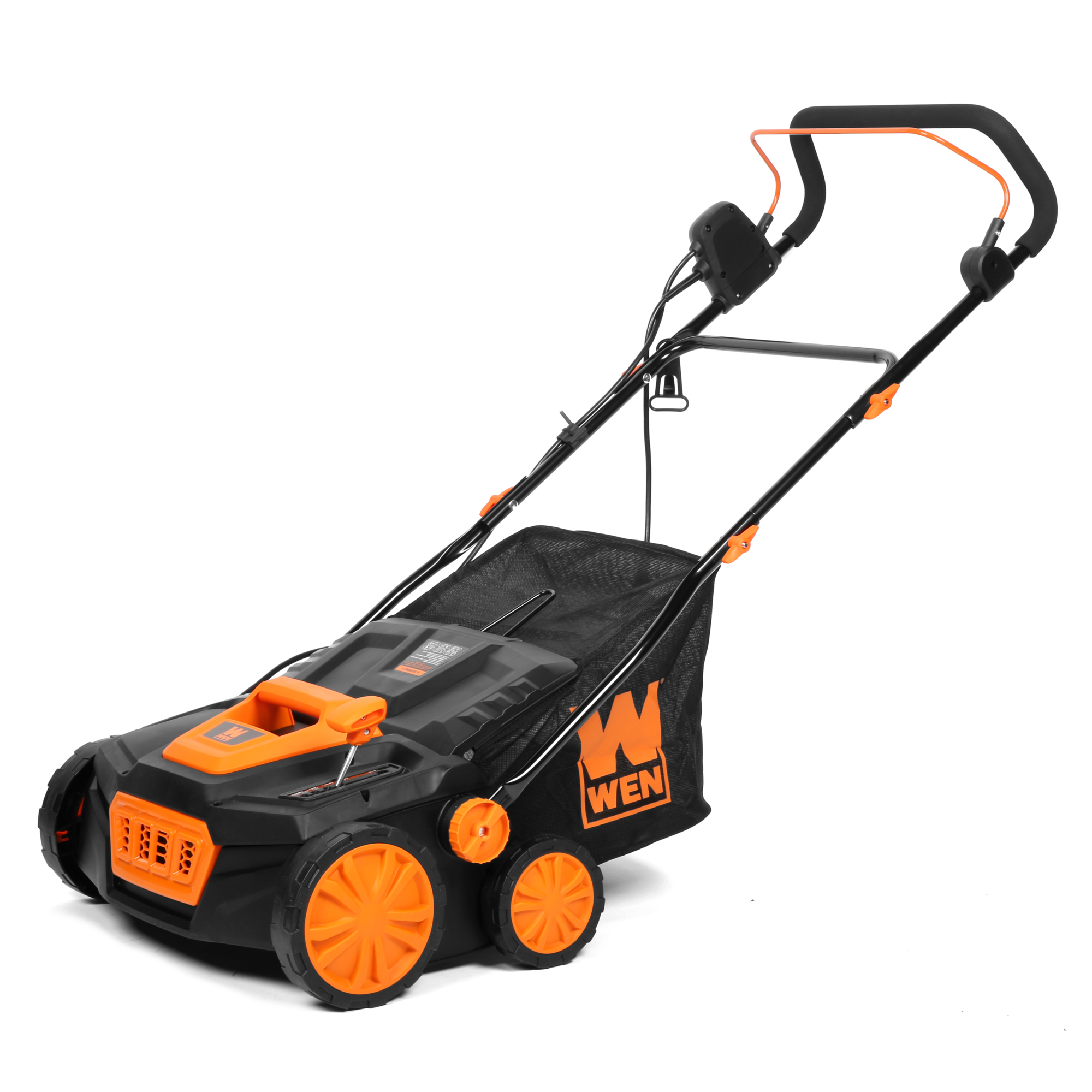 WEN 2-in-1 Electric Dethatcher and Scarifier - 15in. Width, 13A Motor, 5-Position Height Adjustment, Model# DT1315